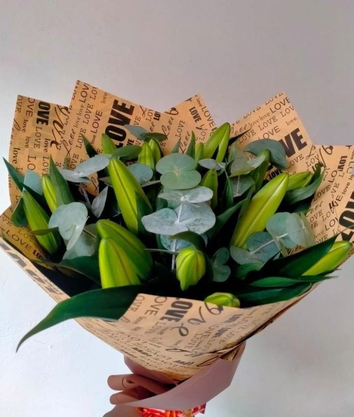 lilies and greenery bouquet lilies and greenery bouquet