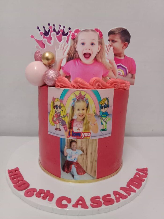 Diana and Roma themed cake in Nairobi