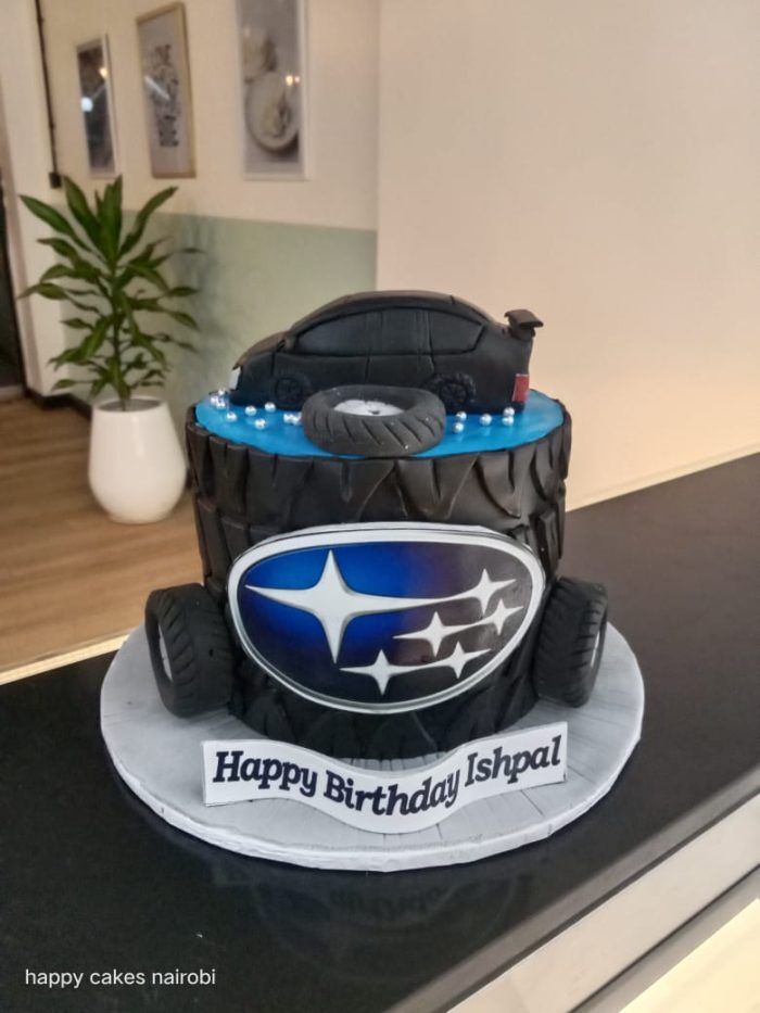 Car themed cake