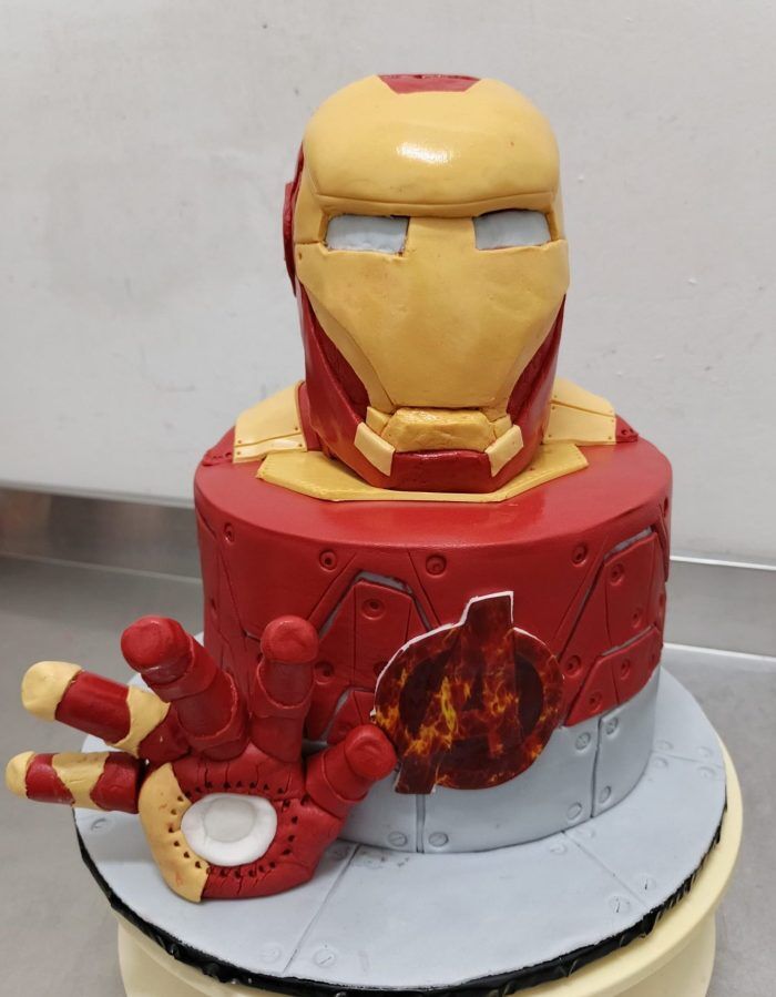 Iron Man themed cake
