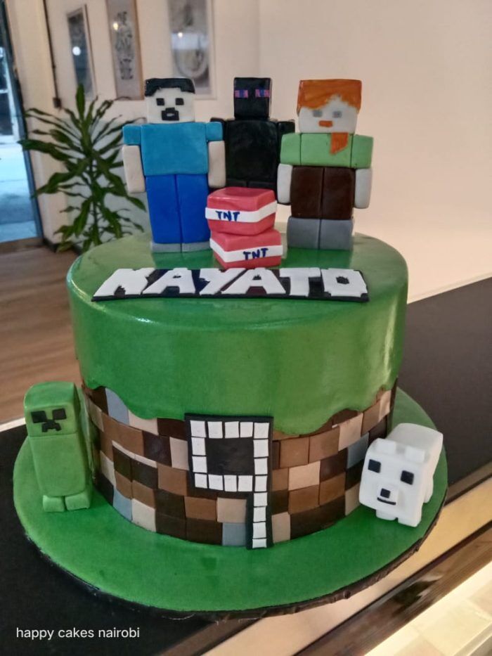 Minecraft themed Cake