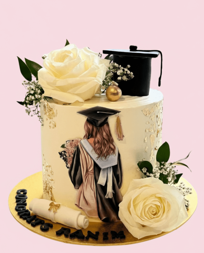 Girly Graduation Cake