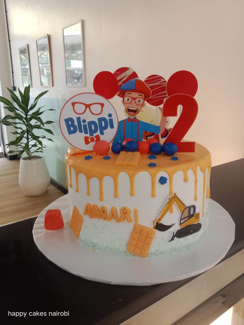 Blippi Cartoon themed cake blippi cake in Nairobi