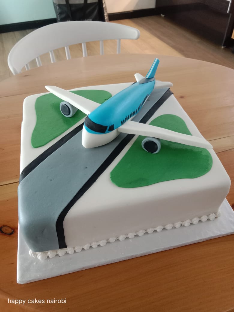 Runway themed Aeroplane themed cake