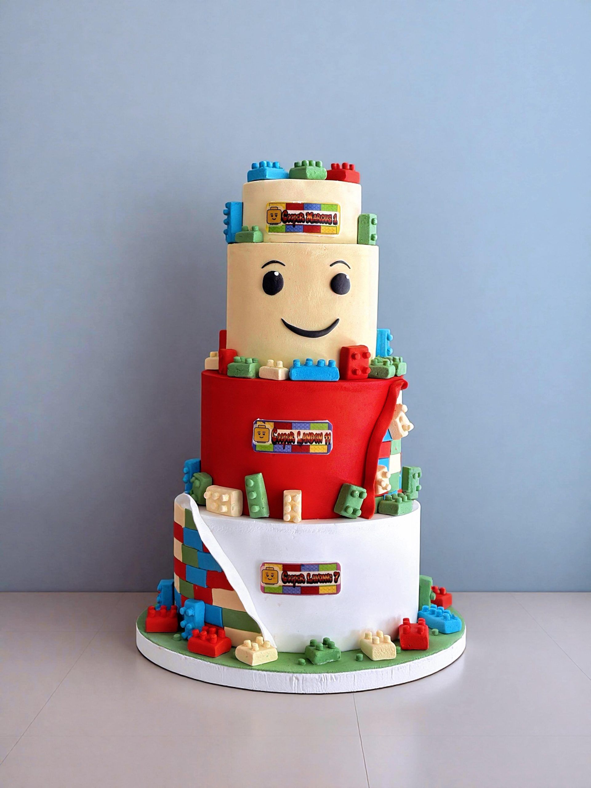 Blocks tiered Cake Blocks tiered Cake